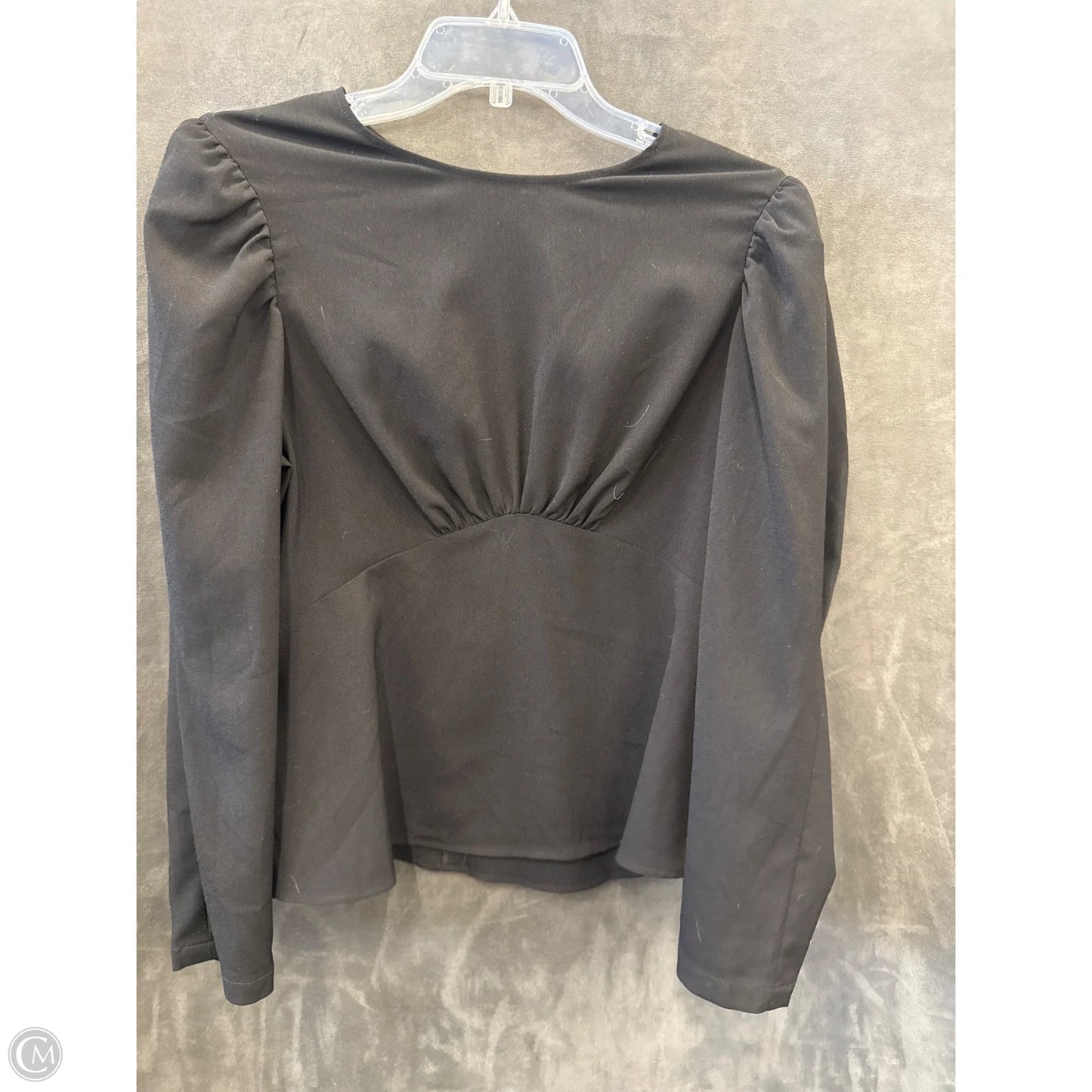 Blouse Long Sleeve By Express In Black, Size: M