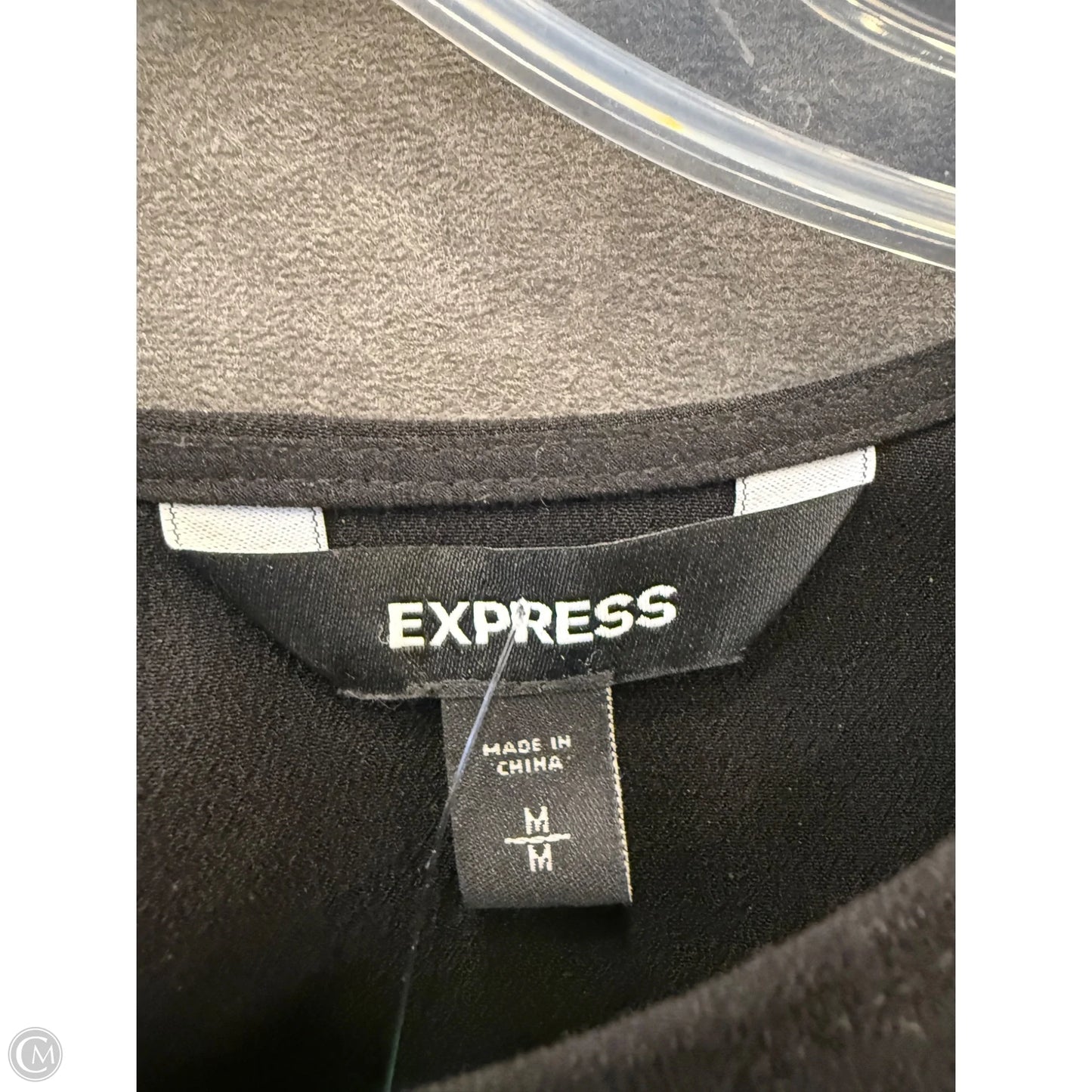 Blouse Long Sleeve By Express In Black, Size: M